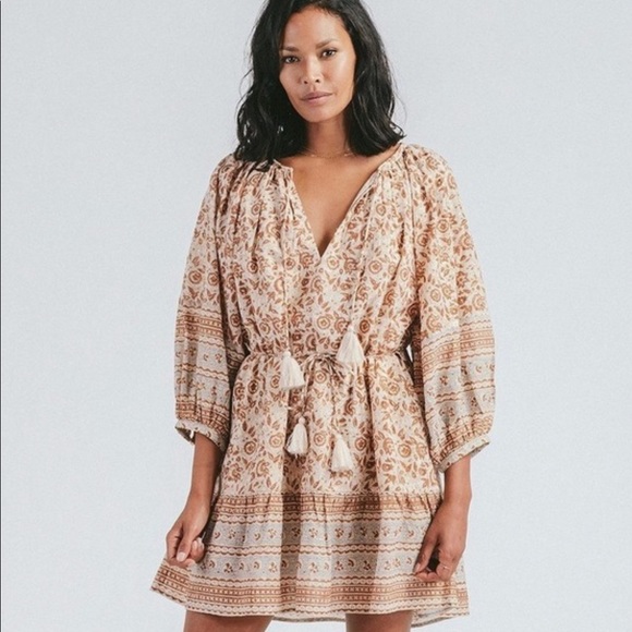 Cleobella rosy mini dress in Tamil block print REVOLVE - Picture 4 of 7